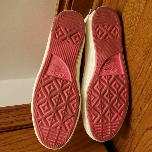 Converse Chuck 70 All Star High Top. Pink leather Sneaker. Womens 8. Men's 6 - Picture 12 of 13